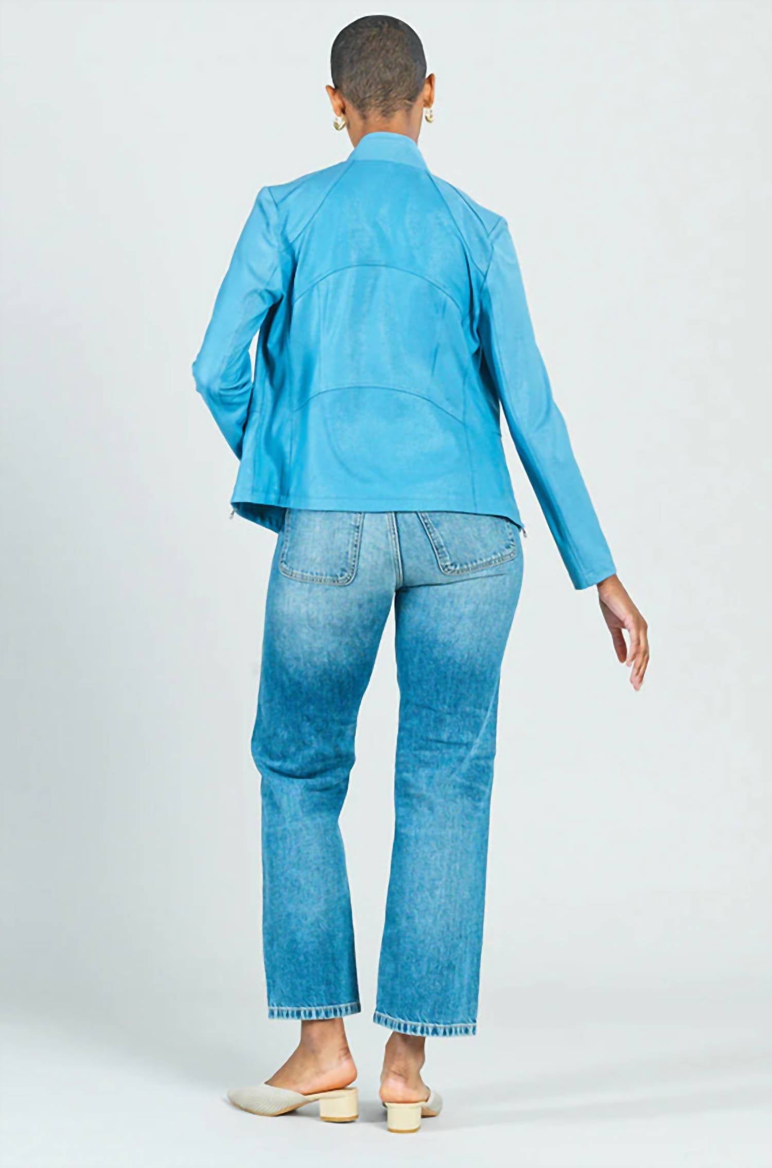 Clara Sunwoo - Classic Liquid Leather Knit Jacket