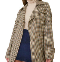 Lola New York - Clyde Plaid Belted Trench Coat