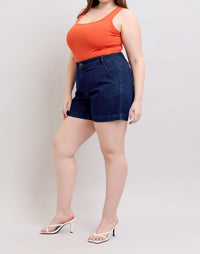 Judy Blue - High Waist Trouser Denim Short