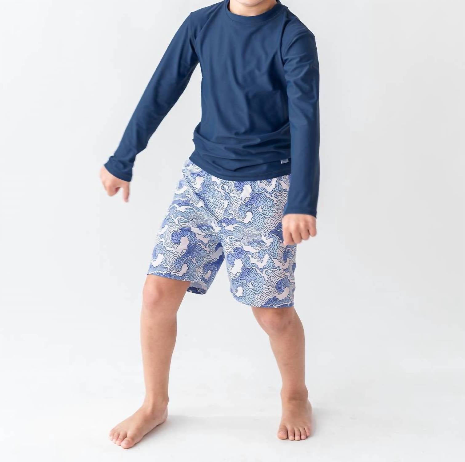 Rufflebutts - Boy's Long Sleeve Rash Guard