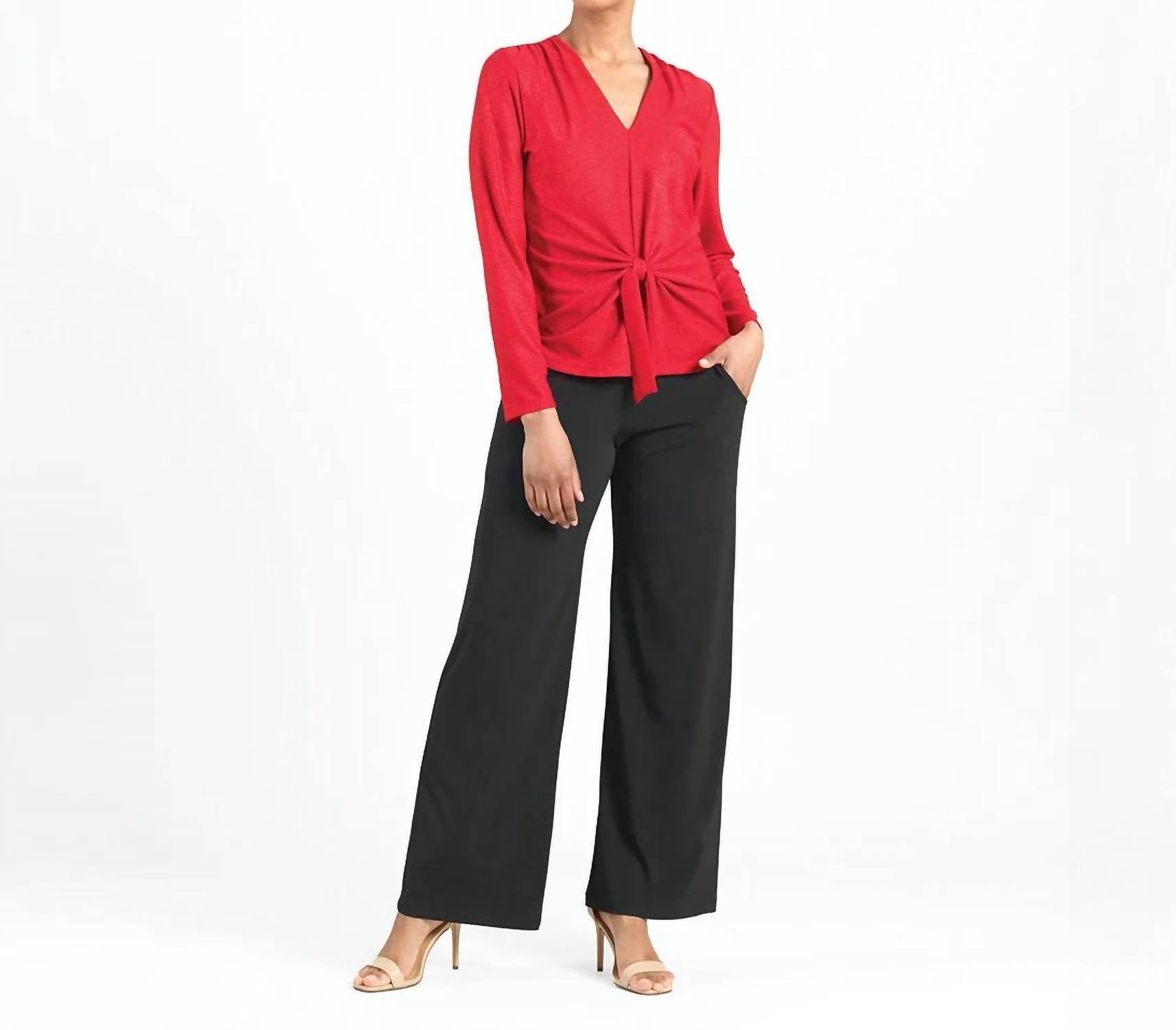 Clara Sun Woo - V-neck Long Sleeve Top