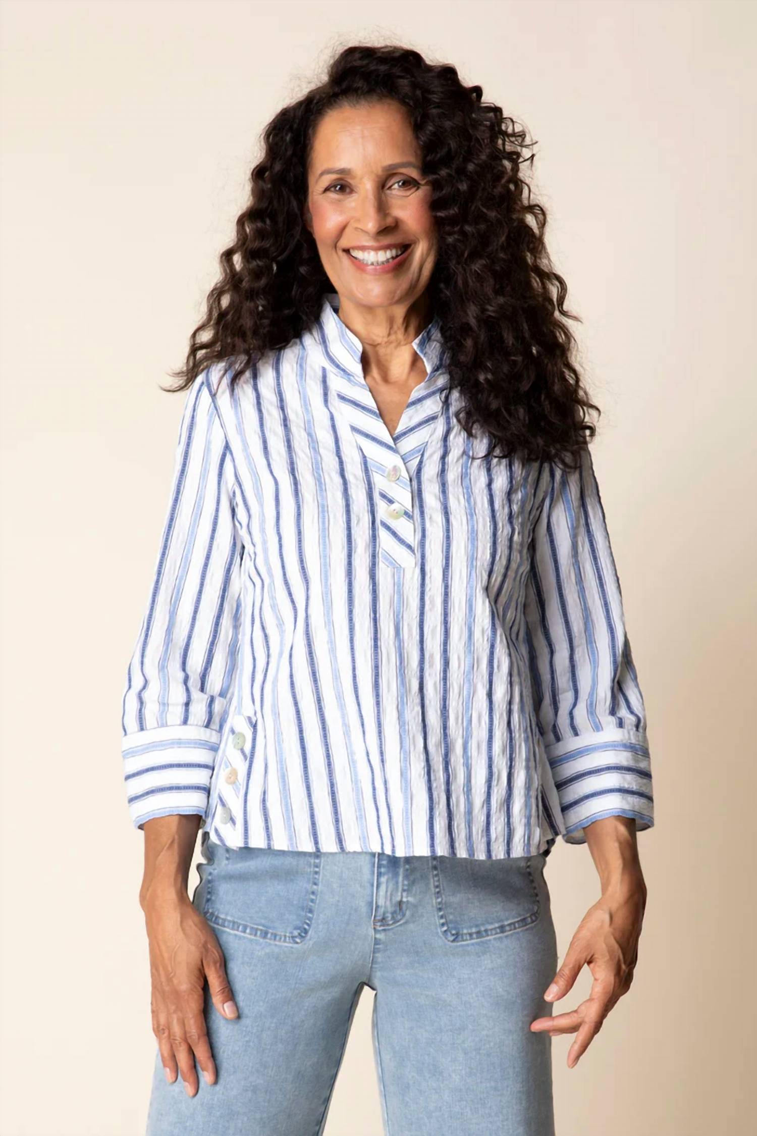 Habitat - Hampton Stripe Vineyard Button Down Shirt