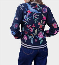 Johnny Was - FRENCH TERRY BOMBER JACKET NIKKOLA