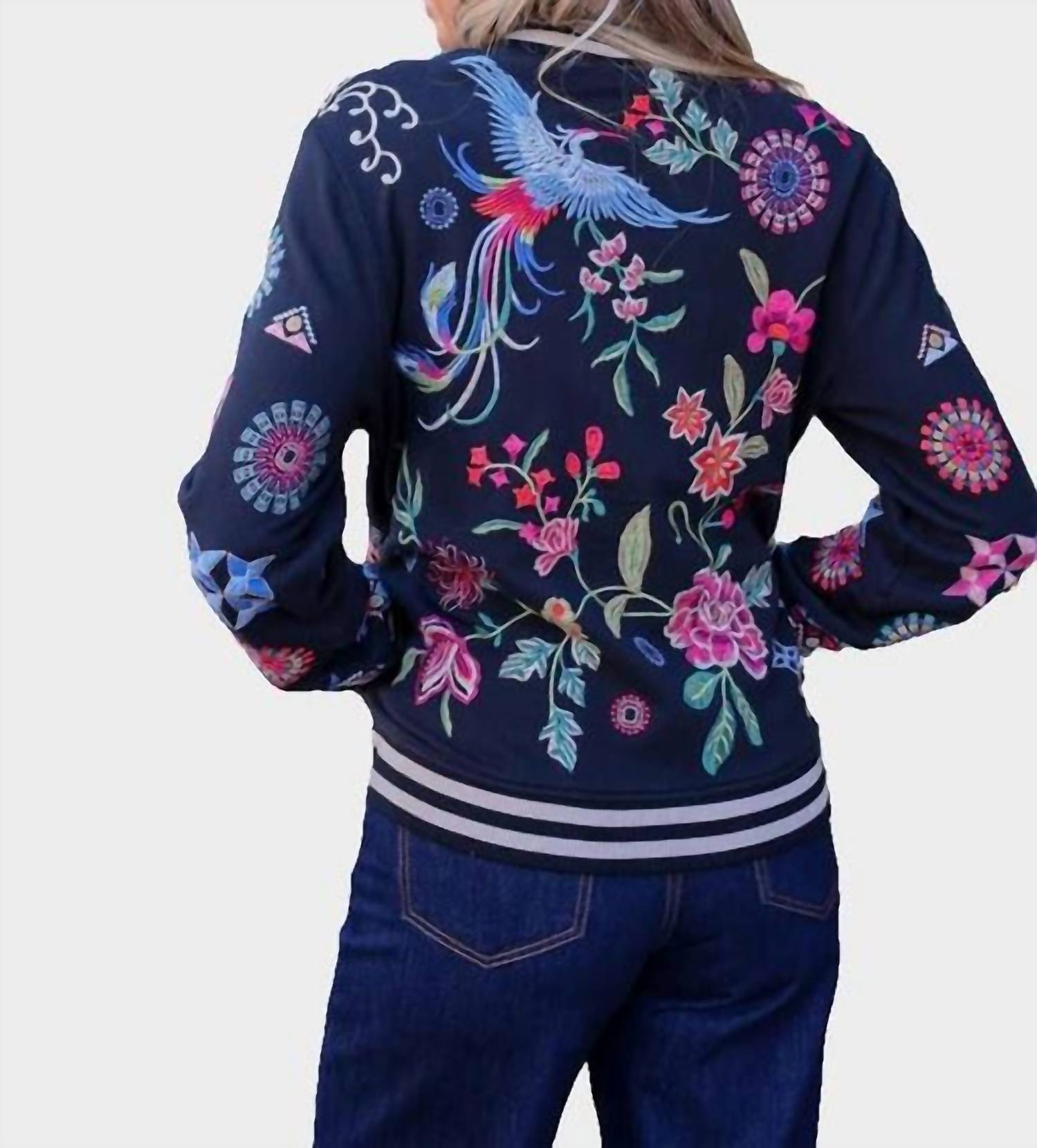 Johnny Was - FRENCH TERRY BOMBER JACKET NIKKOLA
