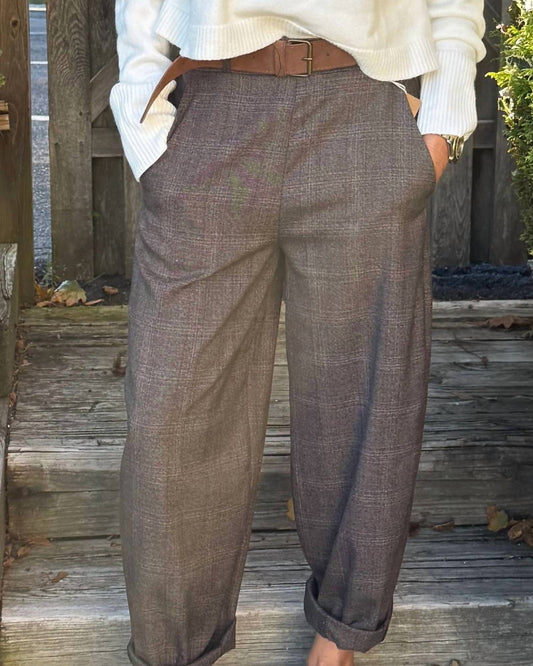 Brand Bazar - Caro Plaid Pull On Pant