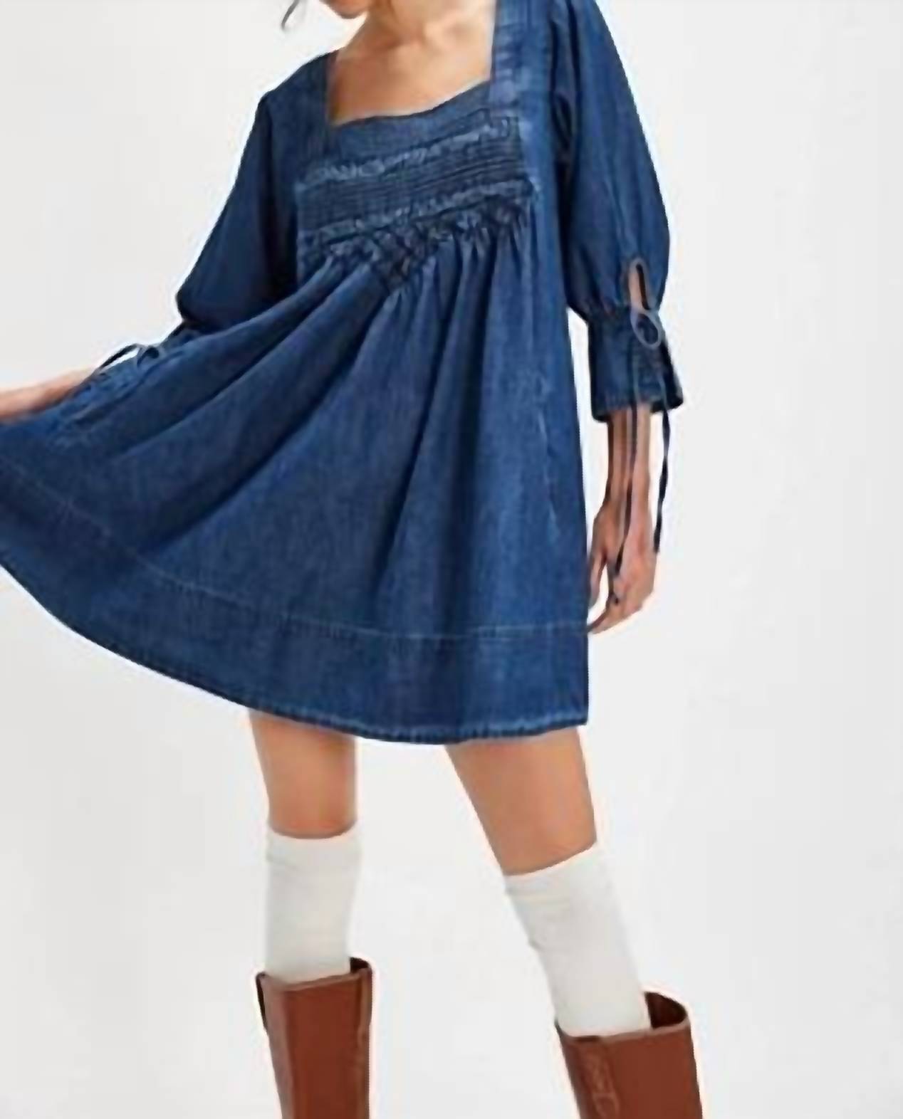 Free People - Sonora Denim Mini Dress