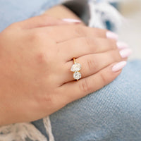 Starlette Women's Double Feature Stones Aurora Ring in gold - women's jewelry - view 5