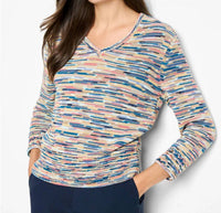 Nic + Zoe - Mixed Up Space Dye Sweater