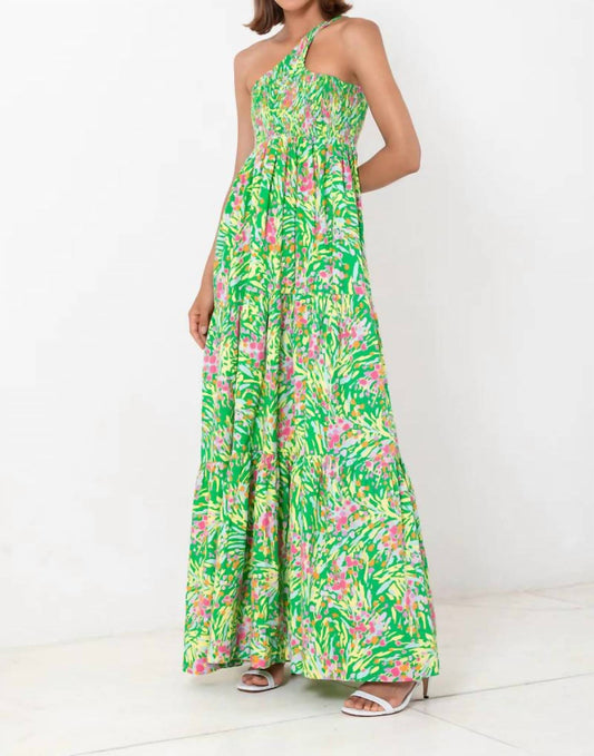 CENTRED ONE SHOULDER MAXI DRESS