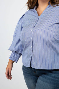 Joh - Witlee Cotton Poplin Top - Plus