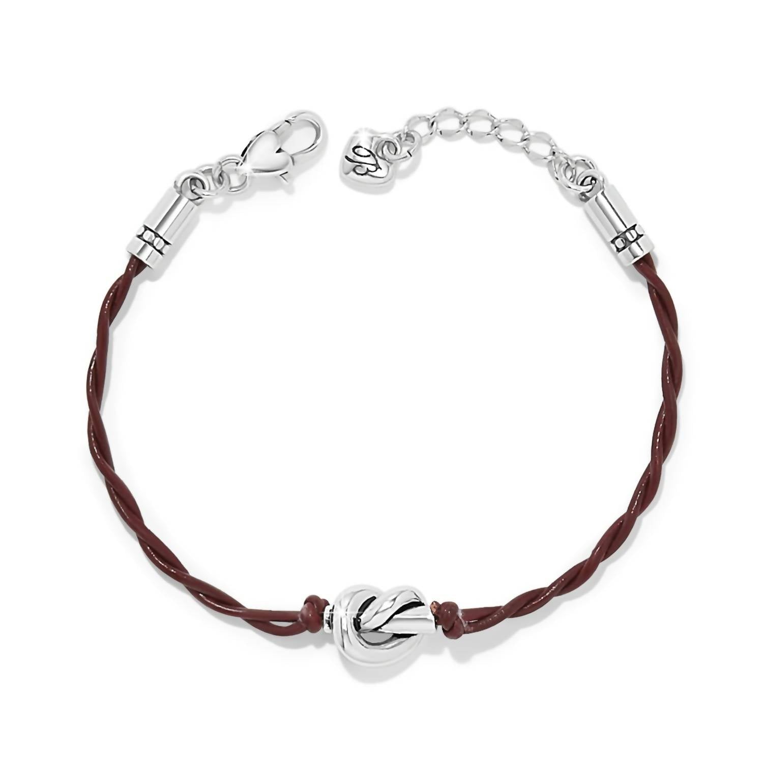 Brighton Women's Interlok Single Knot Leather Bracelet in chili pepper - women's jewelry