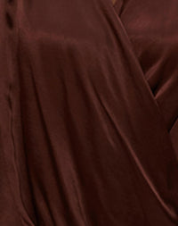Michael Stars - Nadia Mixed Fabric Satin Dress