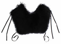 Dolce & Gabbana - Fox Fur Shoulder Wrap Cover Collar Scarf