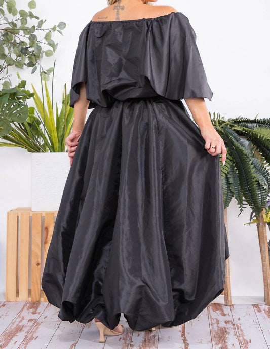 Karen Kane - Off The Shoulders Top And Hi-lo Skirt Set