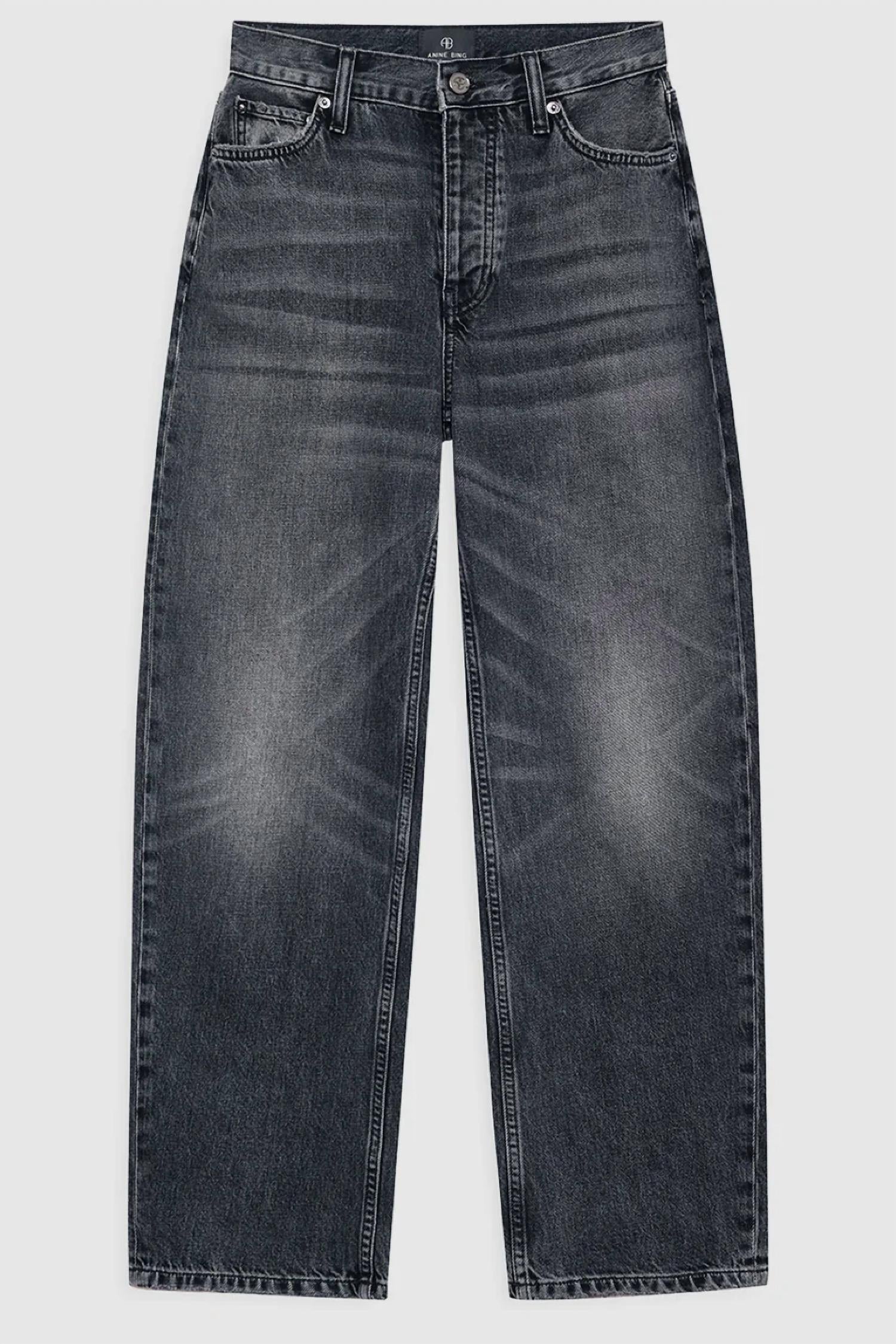 ANINE BING Fritz Jean in washed smoke grey - women's jeans - view 4
