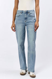 DEAR JOHN DENIM Tommy Straight Leg Jeans in arctic denim - women's jeans - detail view