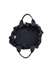 Urban Expressions Women's Ruth Woven Neoprene Crossbody Tote in black - women's bag - detail view