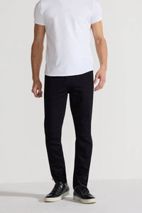 Monfrere Brando Parisian Luxe Jeans in noir black - men's jeans - alternate view