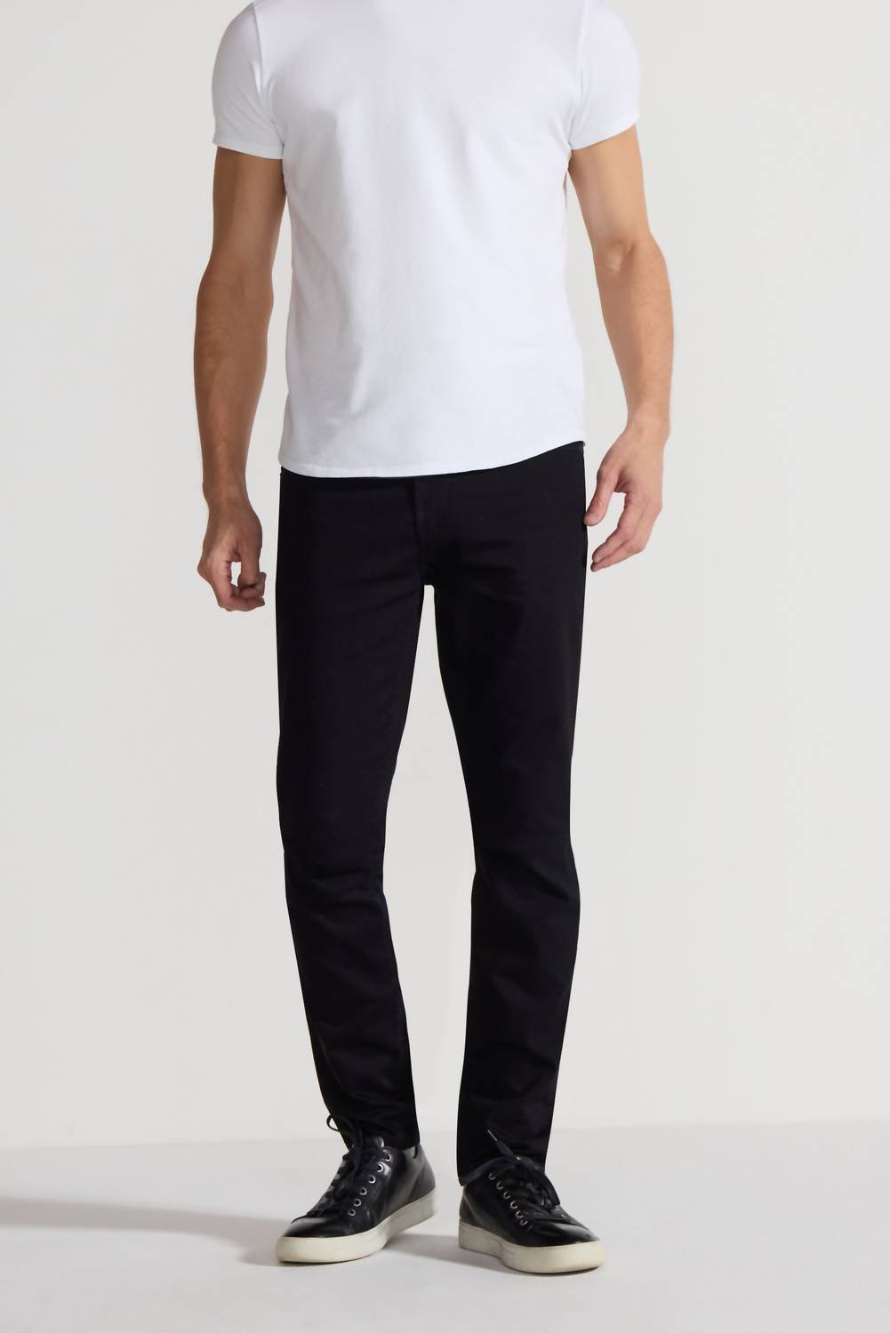 Monfrere Brando Parisian Luxe Jeans in noir black - men's jeans - alternate view