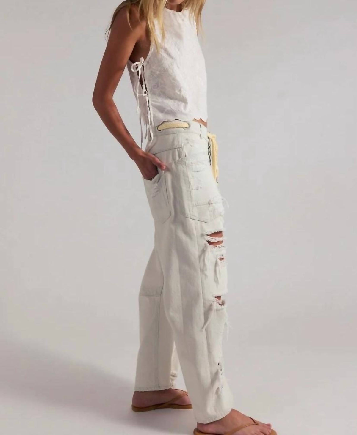 Free People - We The Free Moxie Pull-on Barrel Jeans
