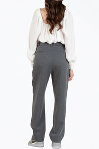 SERENA GATHERED MATTE-CADY BLOUSE