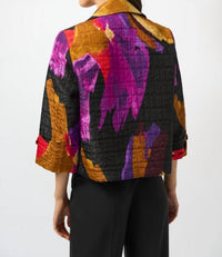 Joseph Ribkoff - Hip Length Abstract Jacket