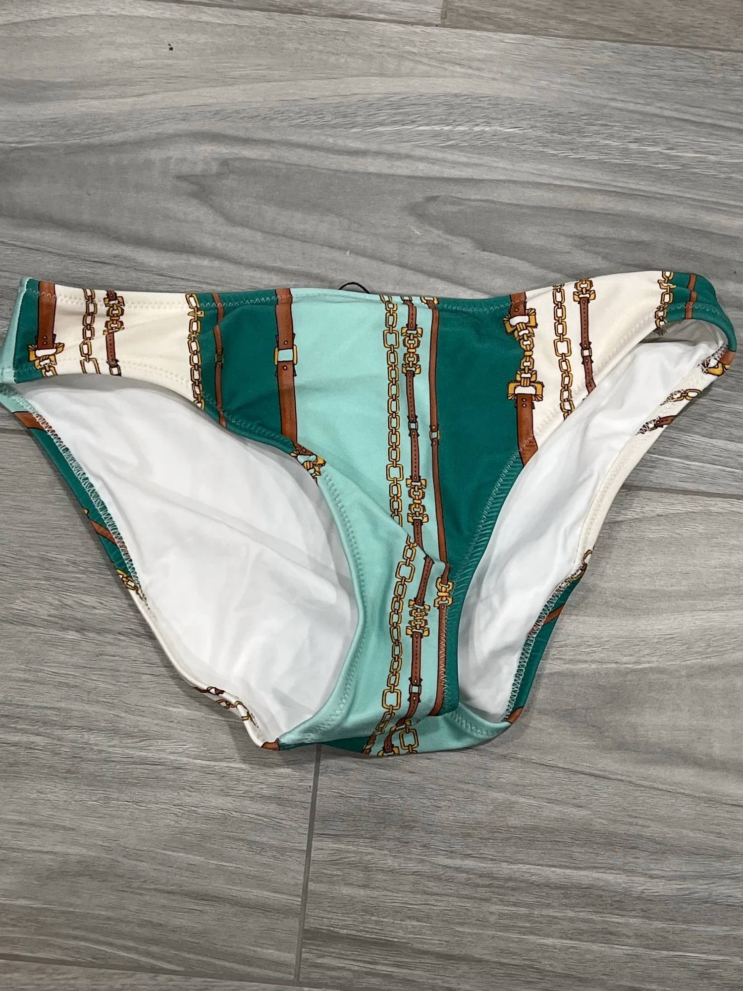 L'Agence - Nicole Belt Stripe Classic Bikini Bottom