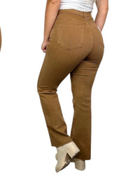 Risen - Belle High-rise Raw Hem Straight Leg Jeans
