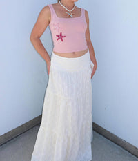 Pretty Garbage - Genesis Starfish Beaded Ribbed Tank
