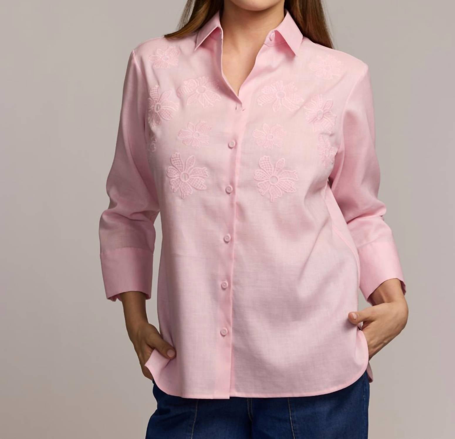 Hinson Wu - Margot 3/4 Sleeve Linen Shirt