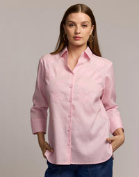 Hinson Wu - Margot 3/4 Sleeve Linen Shirt