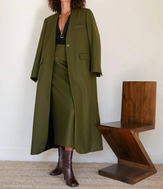 Sloan - Long Collarless Coat