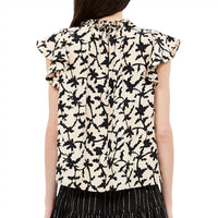 Ulla Johnson Women's Julia Top in moonstone - women's blouse - detail view