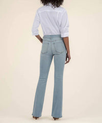 KUT FROM THE KLOTH Ana High Rise Fab Ab Flare Jeans in fun - women's jeans - detail view