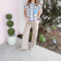 Entro - Floral Sweater Top