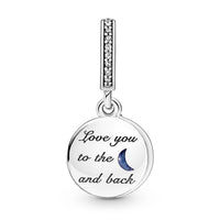 Pandora - Double Dangle Tree and Galaxy Moon Charm