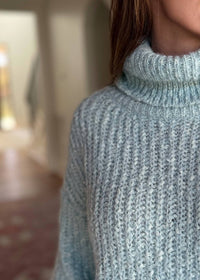 mystree Seaside Chic Cropped Sweater in blue - women's sweater - view 4