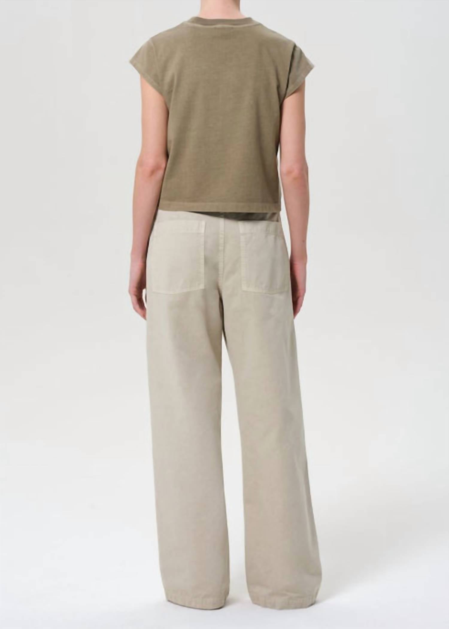 AGOLDE Yuna Utility Pants in pumice - women's pants - alternate view