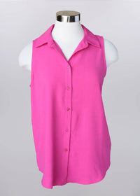 Keren Hart - Women's Collared Sleeveless Shirt