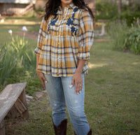 Layerz Clothing - Faye Peplum Button Up Top