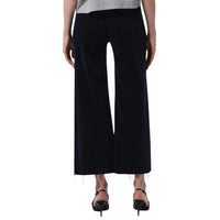 Citizens of Humanity Lyra Crop Wide Leg Crop Corduroy Jeans in navy - women's pants - view 4