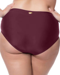 Jessica Simpson - Plus Size Shirred High Waisted Bikini Bottom