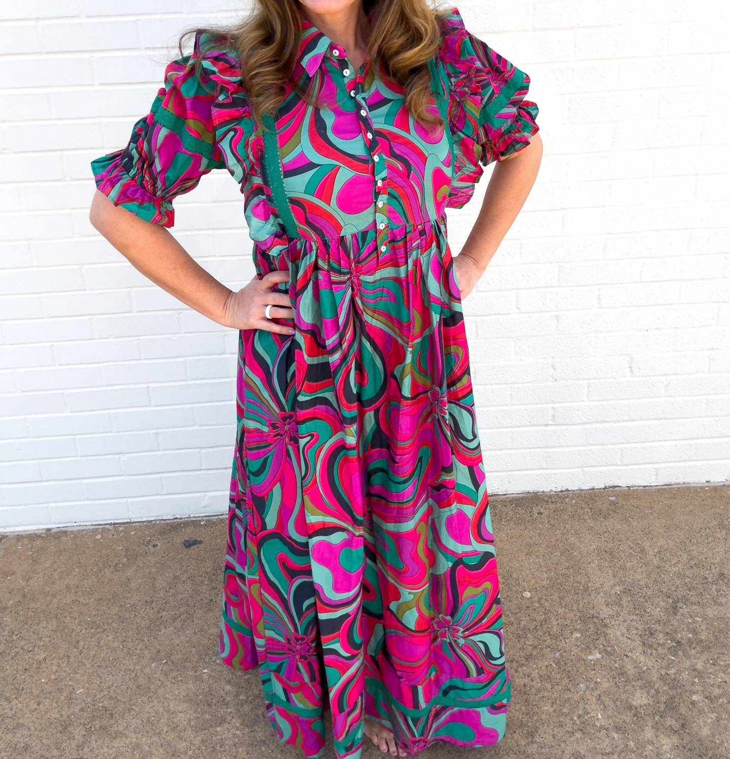 Karlie Jewel Bloom Maxi Dress in multi - women's dress - view 8