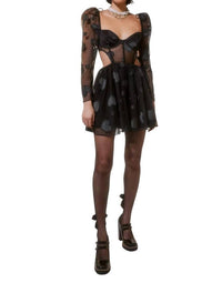 For Love & Lemons - Alexandrea Heart Mini Dress