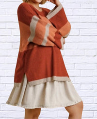 Umgee - Betty Color Block Sweater