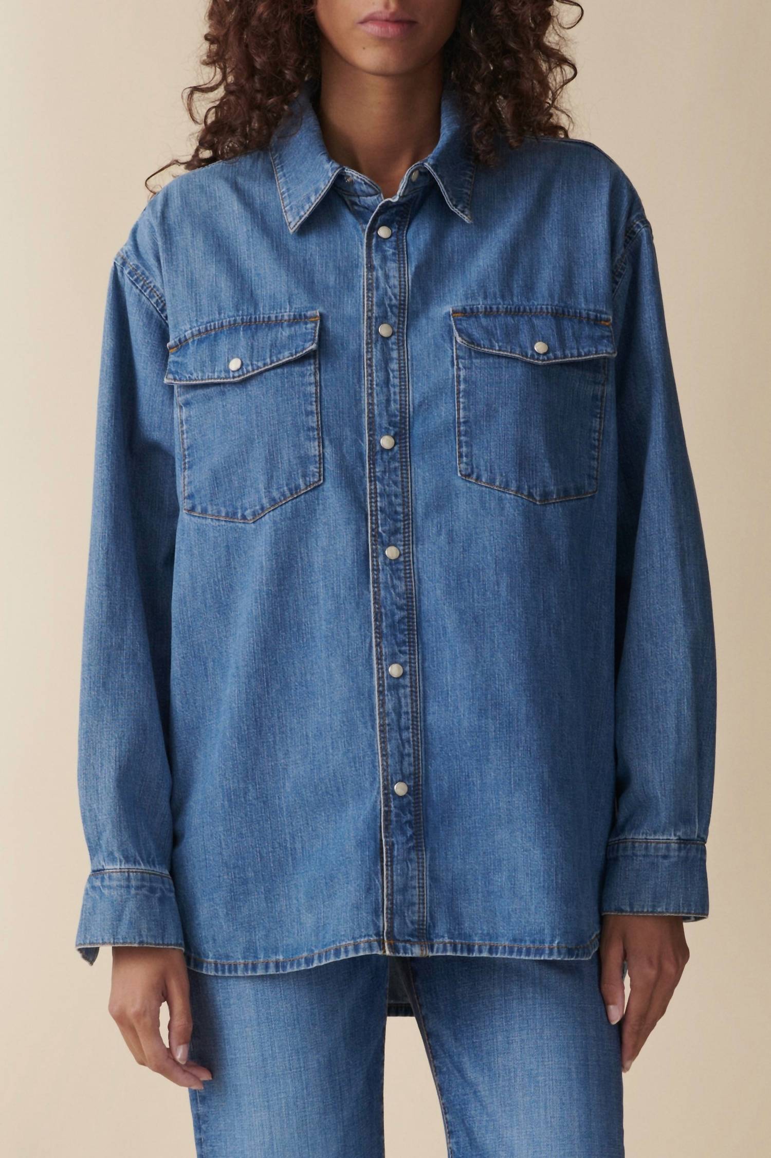 Jeanerica - Angela Long Sleeve Denim Shirt