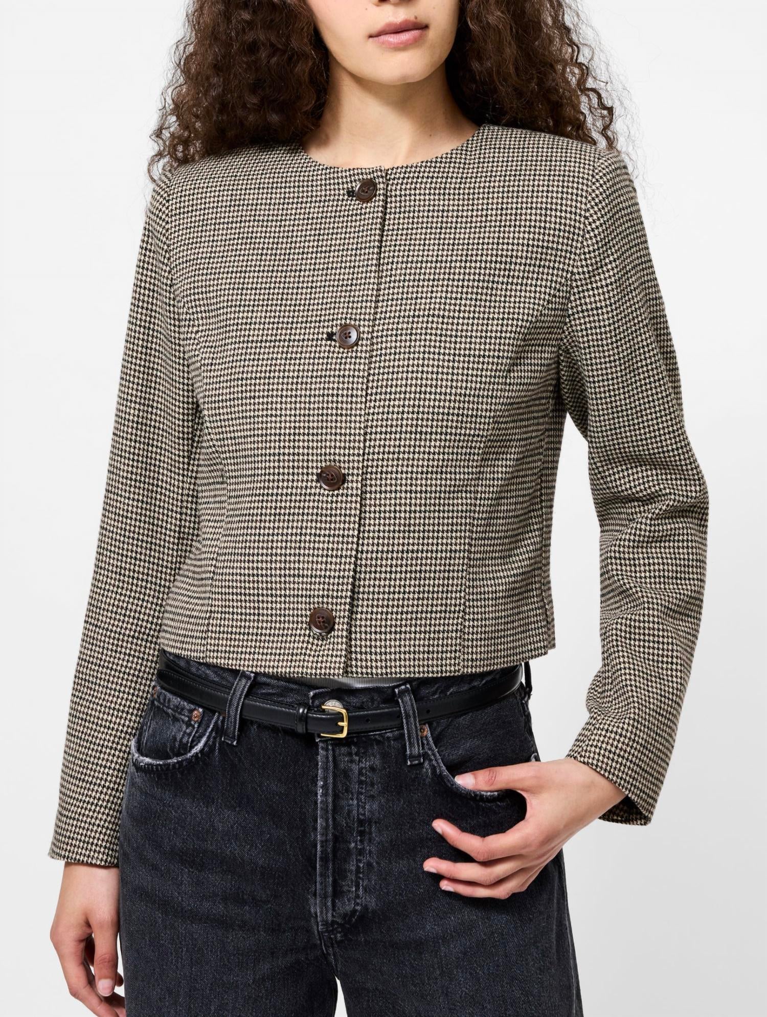 French Connection - Houndstooth Wool Jacket
