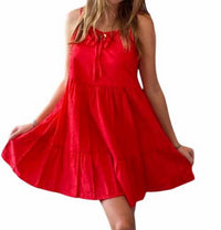 Self Contrast - Embroidered Dress