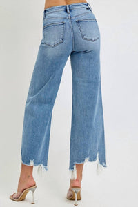 Risen - Daphne High Rise Crop Wide Jeans