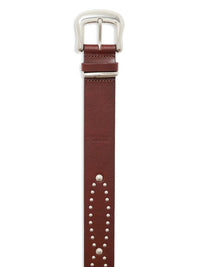 Sanctuary Women's Rowan Studded Belt in mahogany - women's accessory - detail view
